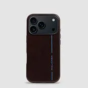 Кожаный чехол MagSafe для iPhone 17 Pro 6,3” Piquadro AC7104B2/MO, коричневый
