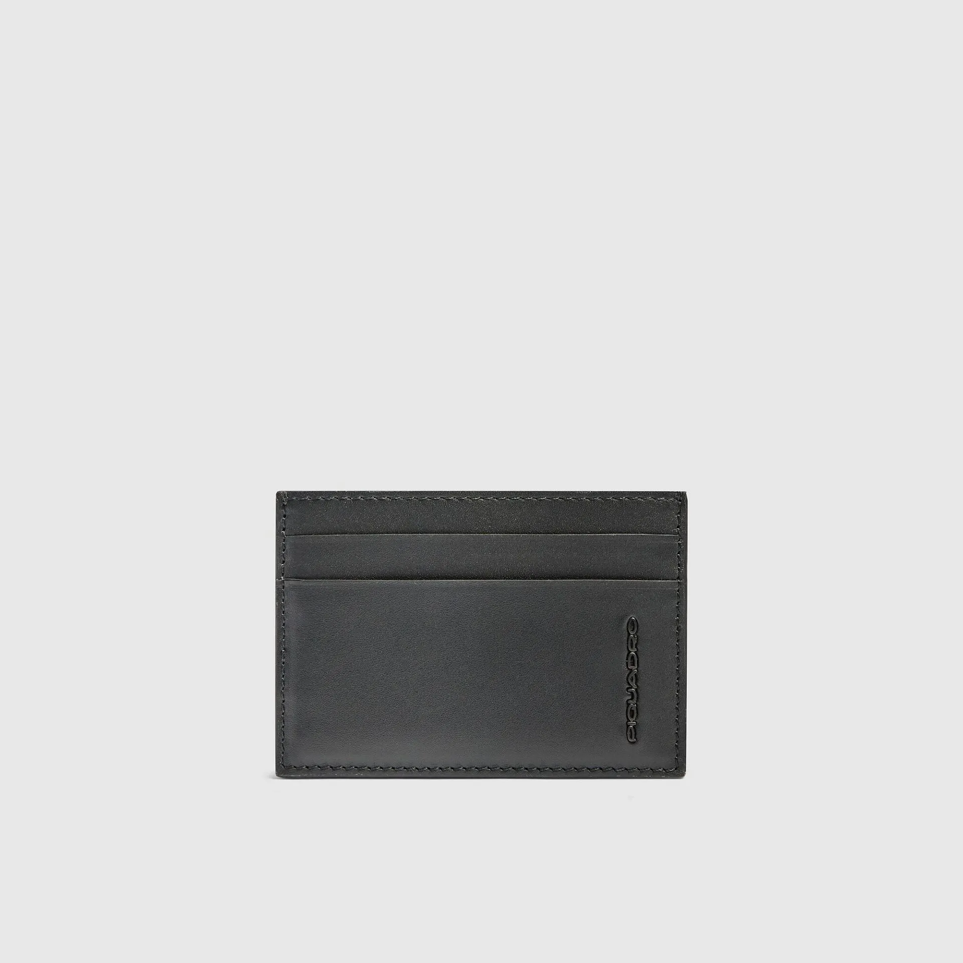 Кожаный картхолдер MagSafe на 2 карты с RFID-защитой Piquadro PP7435PQ6/N, чёрныйphoto0