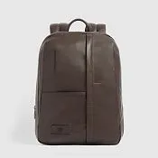 Кожаный расширяемый рюкзак для ноутбука 14" Piquadro CA7054W137/TM, коричневый