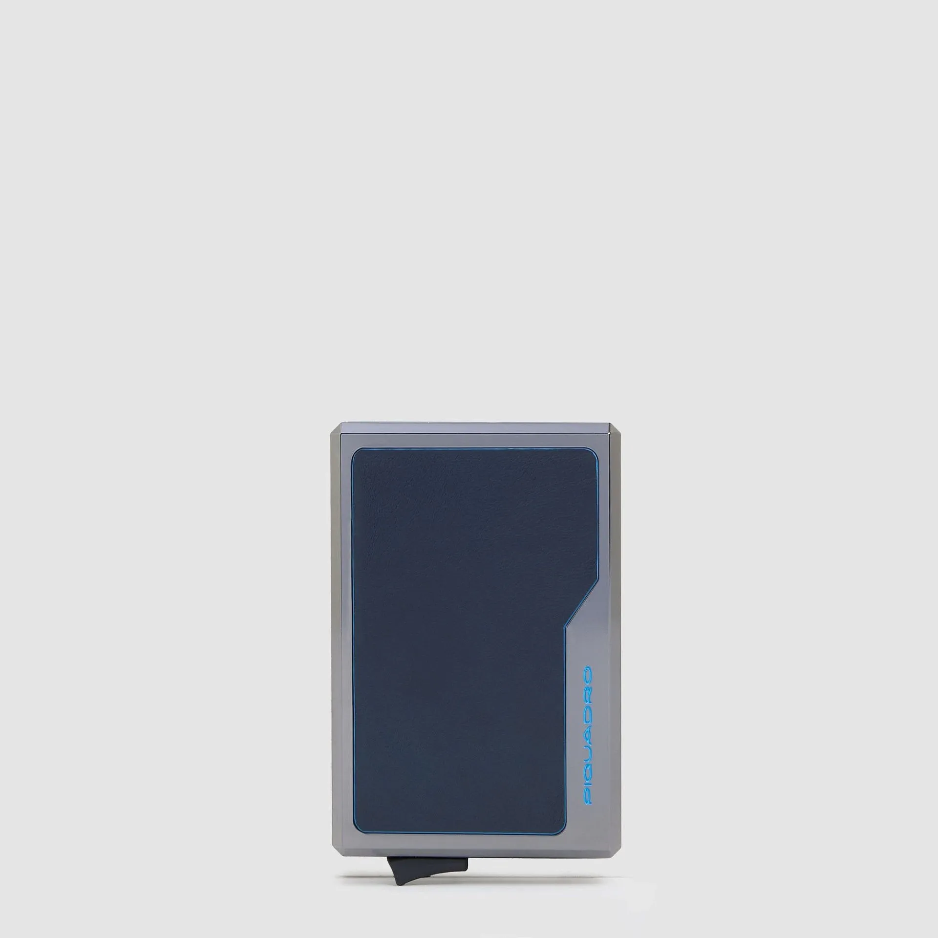 Кардхолдер MagSafe из алюминия и кожи, RFID-защита Piquadro PP7072B2R/BLU2, синийphoto0
