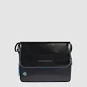 Кожаная сумка через плечо для iPad mini с защитой RFID Piquadro CA6812B2/N, чёрный