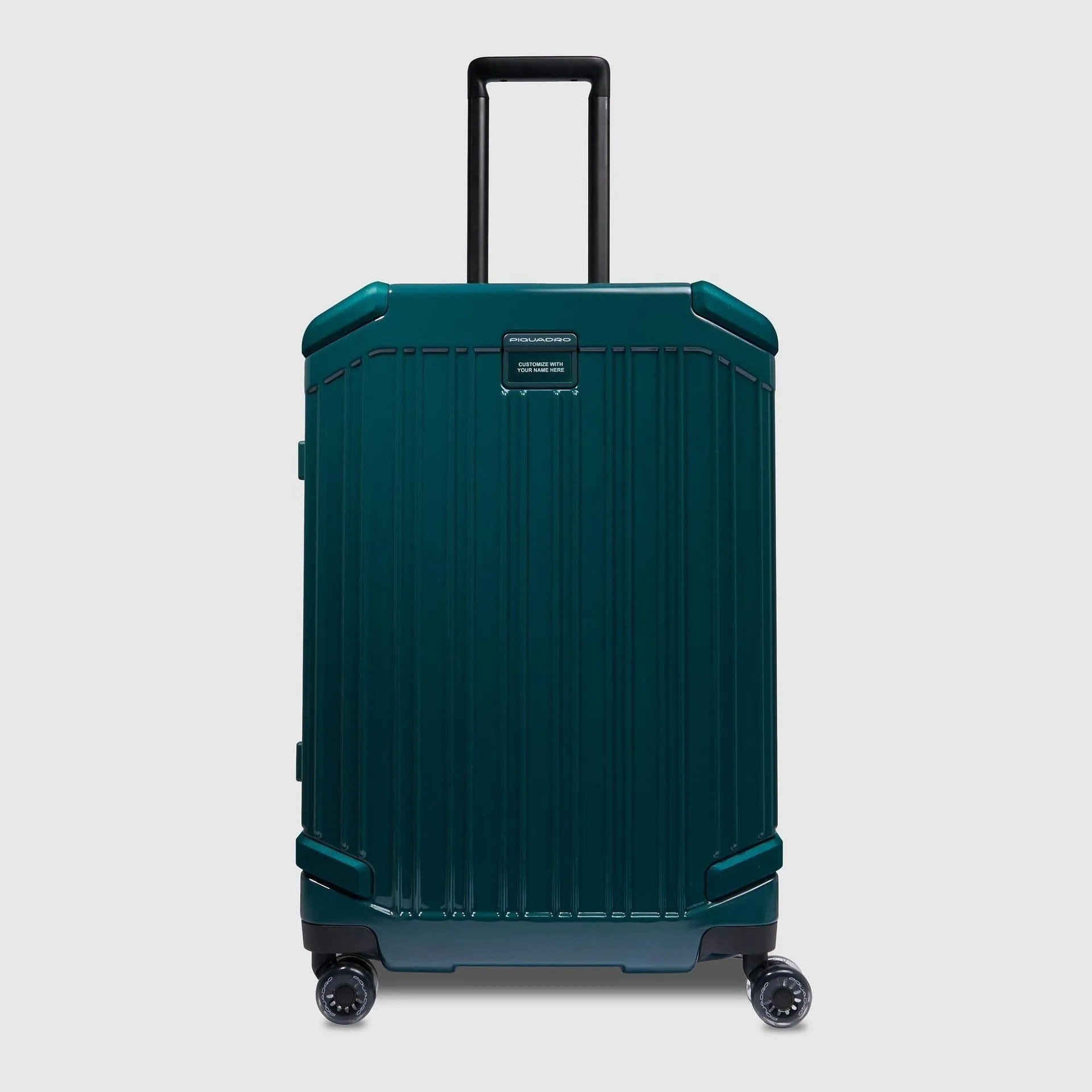 Чемодан средний расширяемый на 4 колёсах, замок TSA Piquadro BV4427POP/VE, зелёныйphoto0