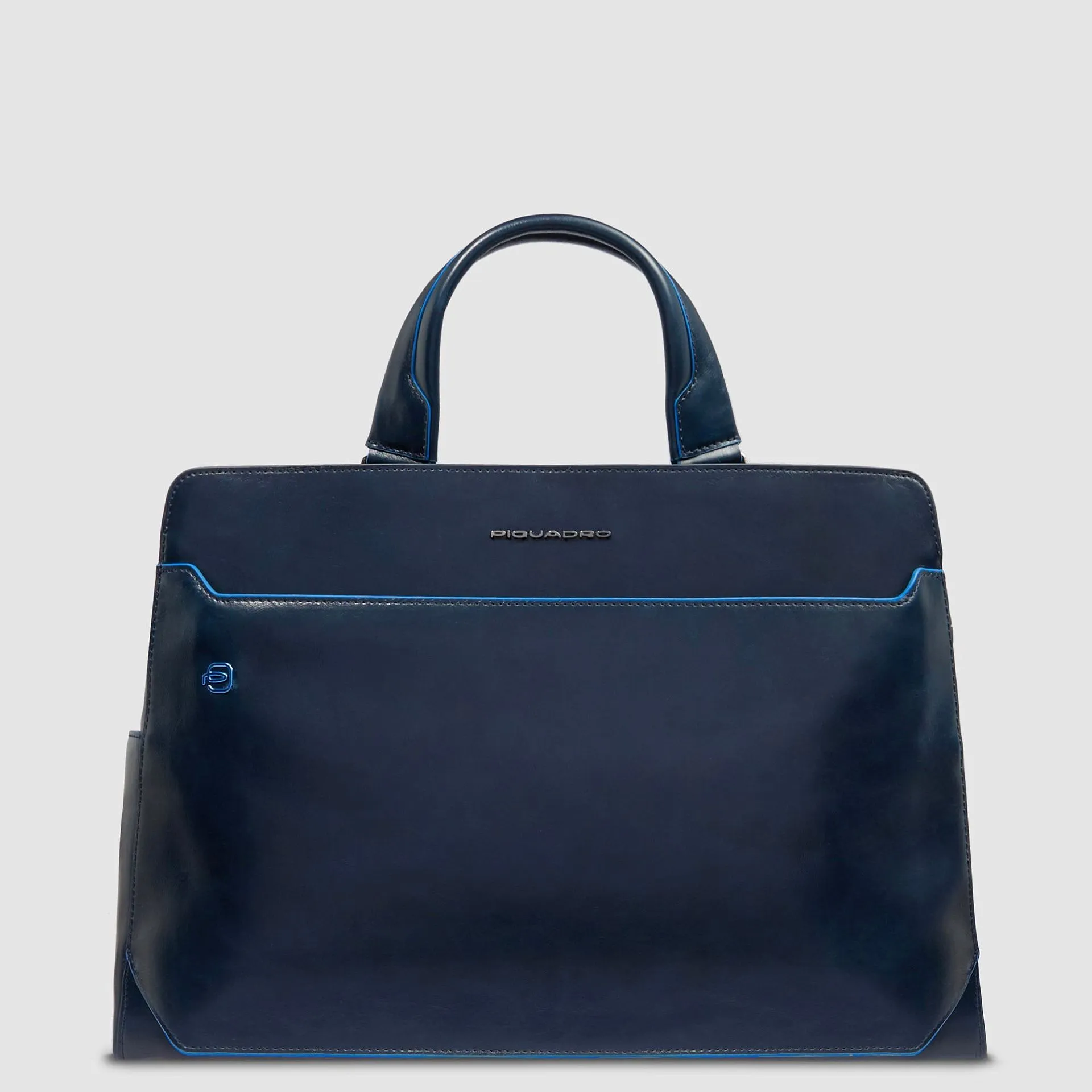 Кожаный портфель для ноутбука 15,6" с RFID-защитой Piquadro CA6590B2/BLU2, синийphoto0