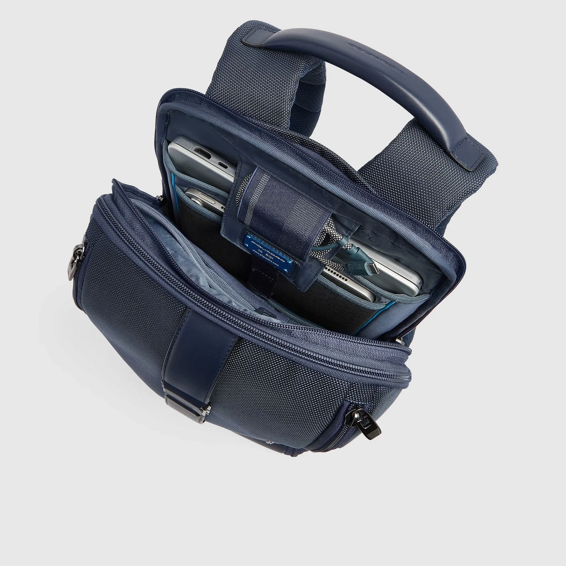 Модульный рюкзак для ноутбука 14" с защитой RFID Piquadro CA7404PQ6/BLU, синийphoto3