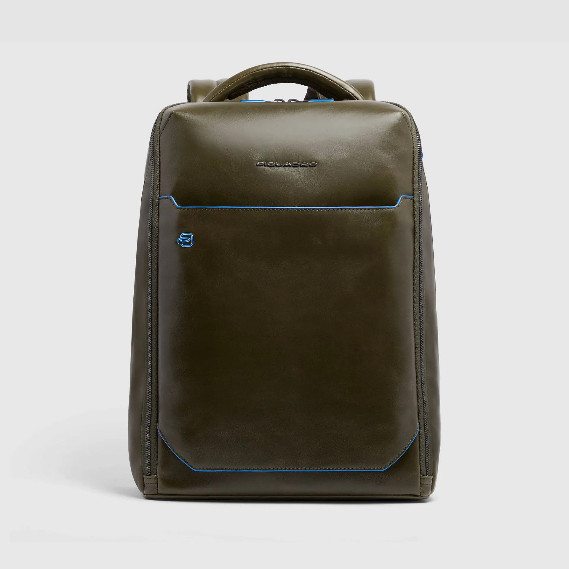 Кожаный рюкзак для ноутбука 14" с RFID-защитой Piquadro CA6591B2/VE, зелёныйphoto0