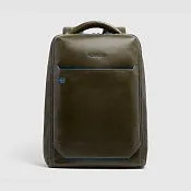 Кожаный рюкзак для ноутбука 14" с RFID-защитой Piquadro CA6591B2/VE, зелёный