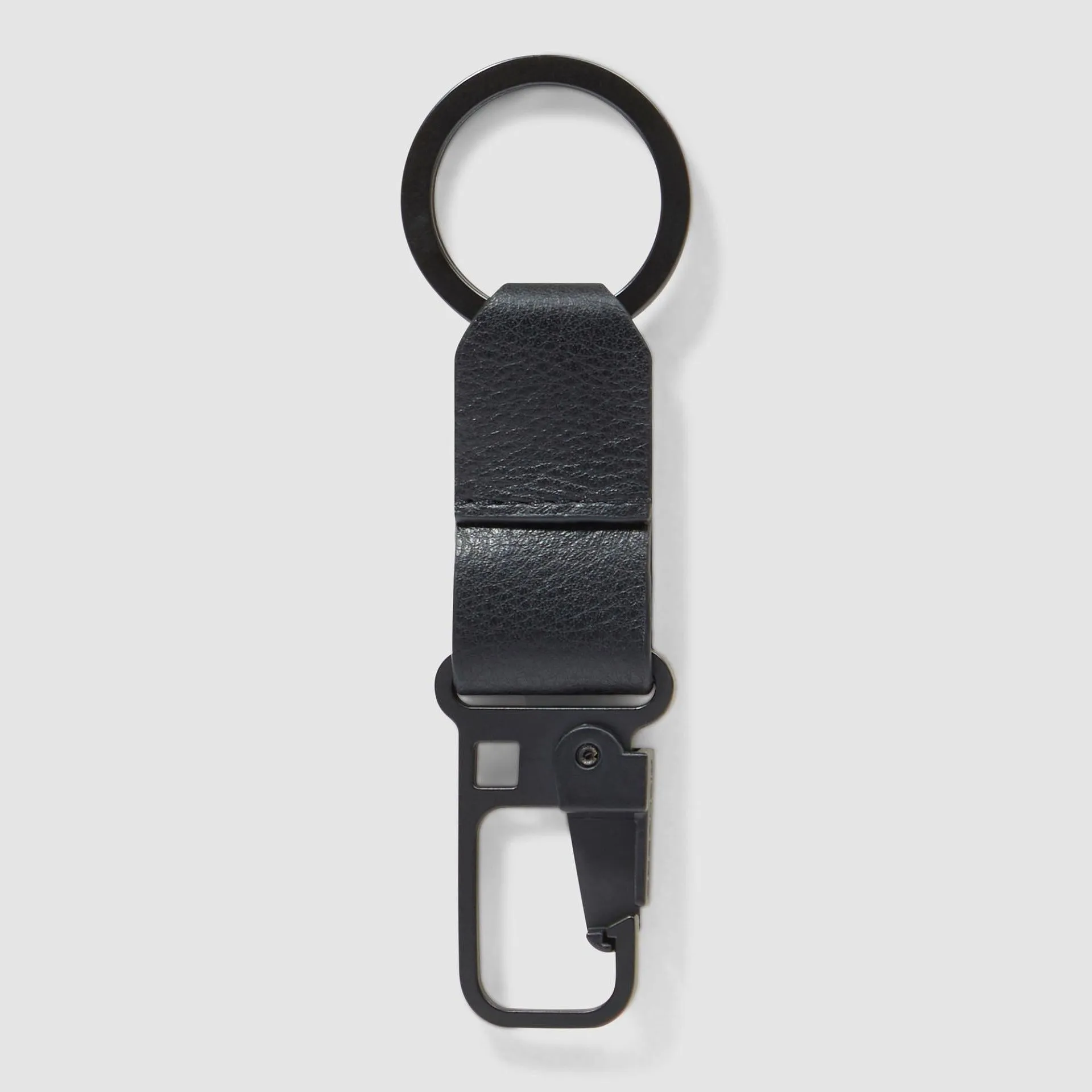 Кожаный брелок для ключей с карабином Russel Piquadro PC6846W137/N, чёрныйphoto1