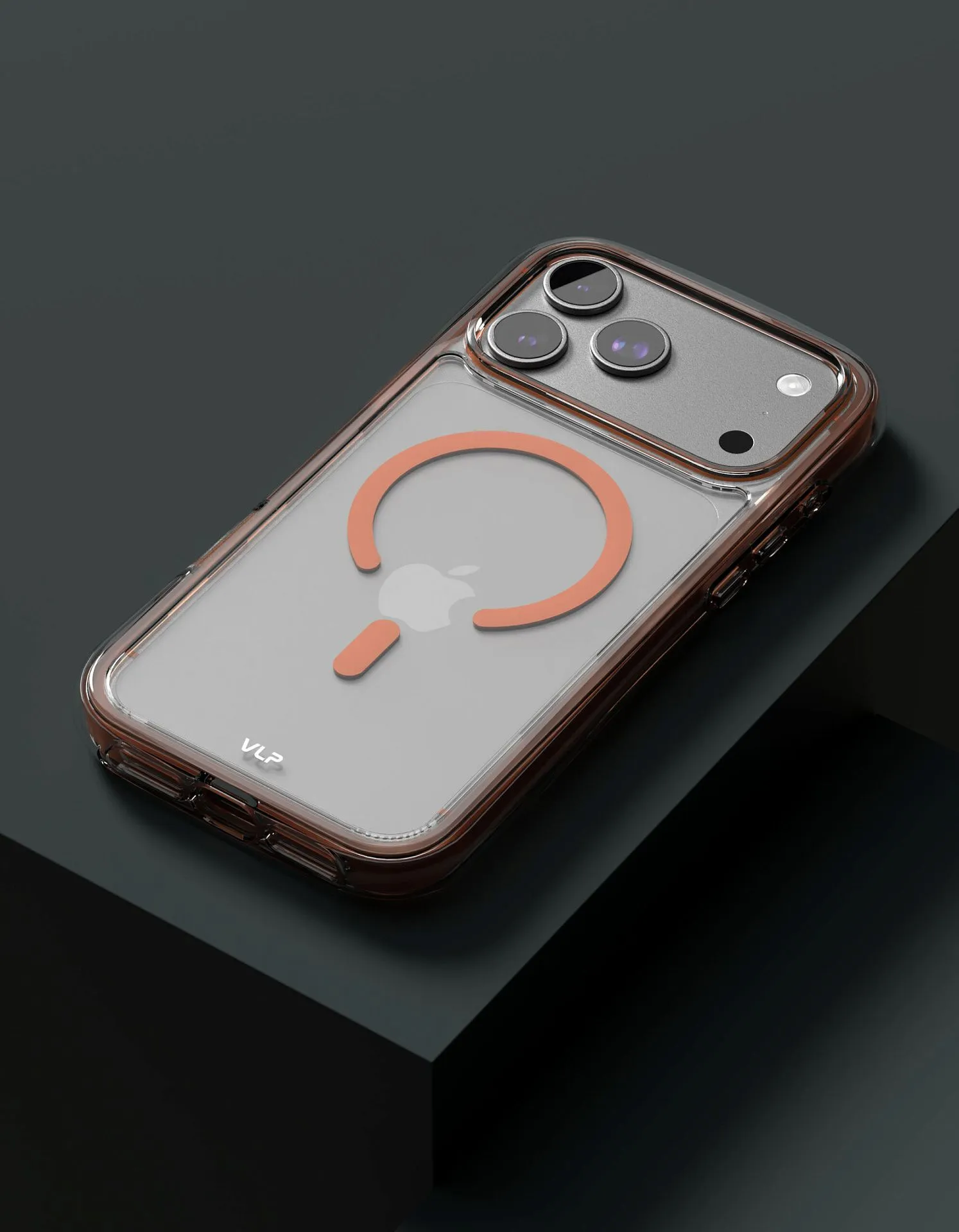 Чехол защитный VLP Bubble Case с MagSafe для iPhone 17 Pro Max, оранжевыйphoto1