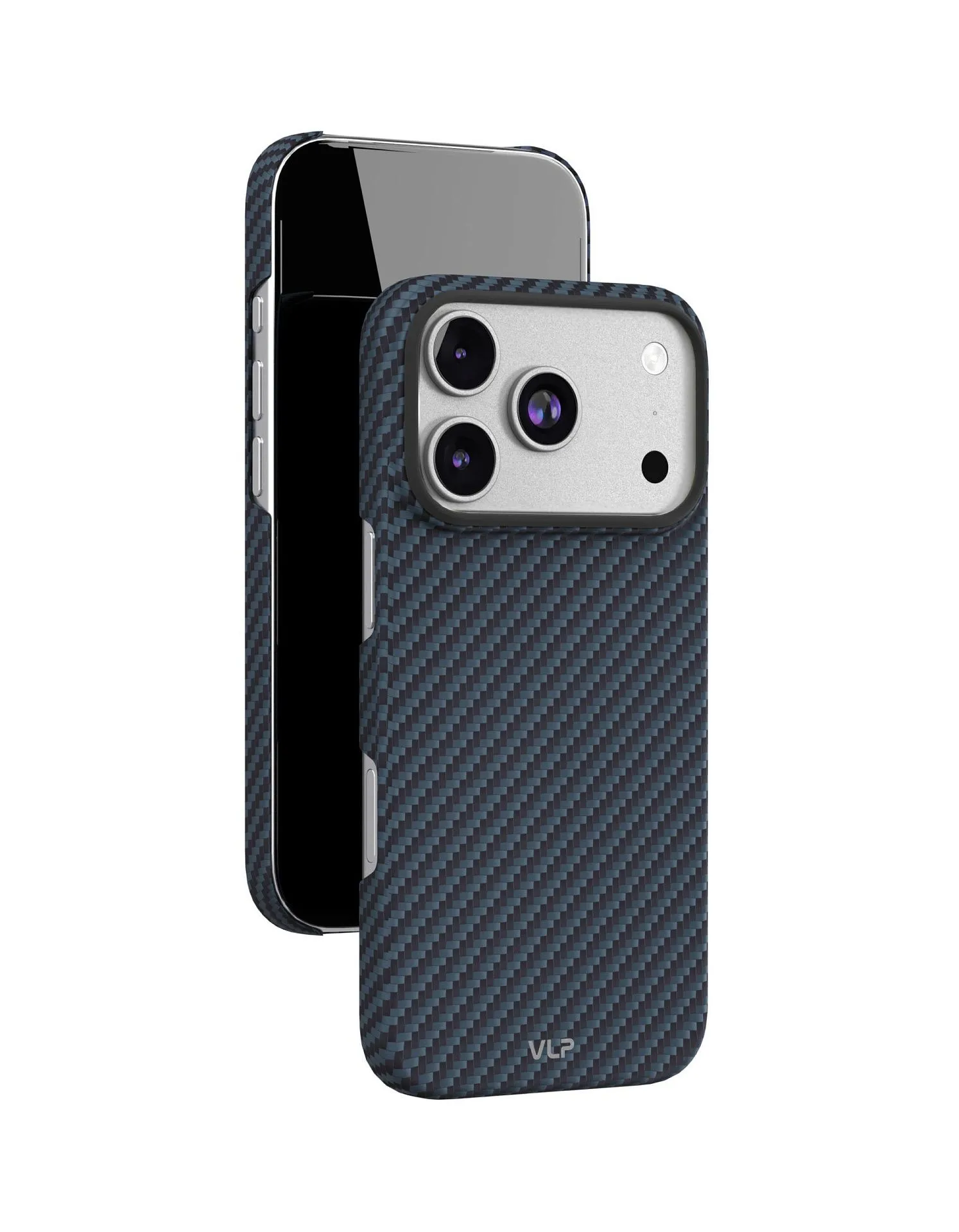 Чехол защитный VLP Kevlar Case с MagSafe для iPhone 17 Pro, синийphoto3