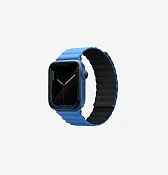 Ремешок UNIQ Revix для Apple Watch 42/41/40 мм, черный / синий (Blue Black)