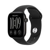Apple Watch Series 12, 42 мм корпус из алюминия черного цвета, спортивный ремешок черного цвета