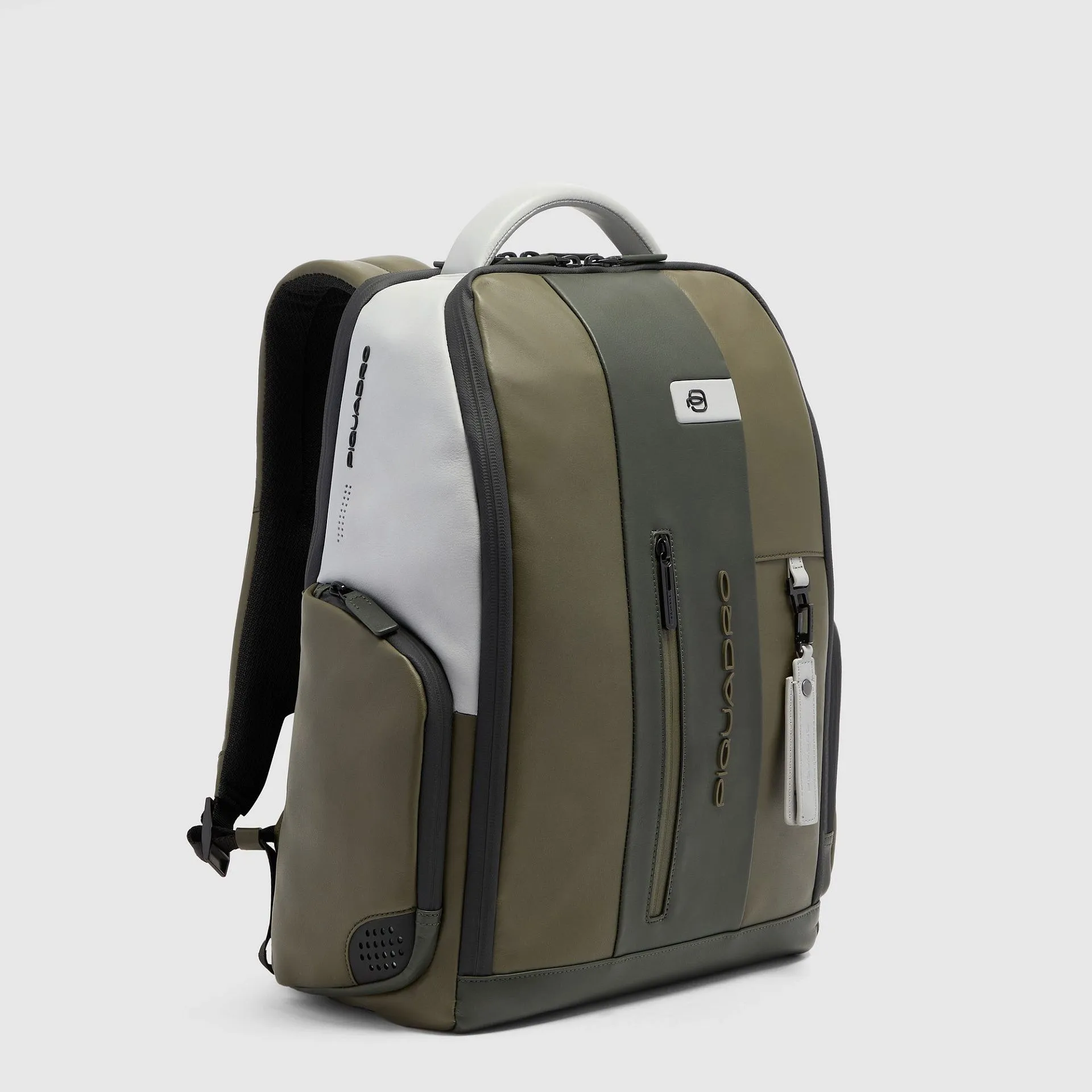 Дорожный кожаный рюкзак для ноутбука 15,6" Piquadro CA7165UB00/VEGR, зелёныйphoto1
