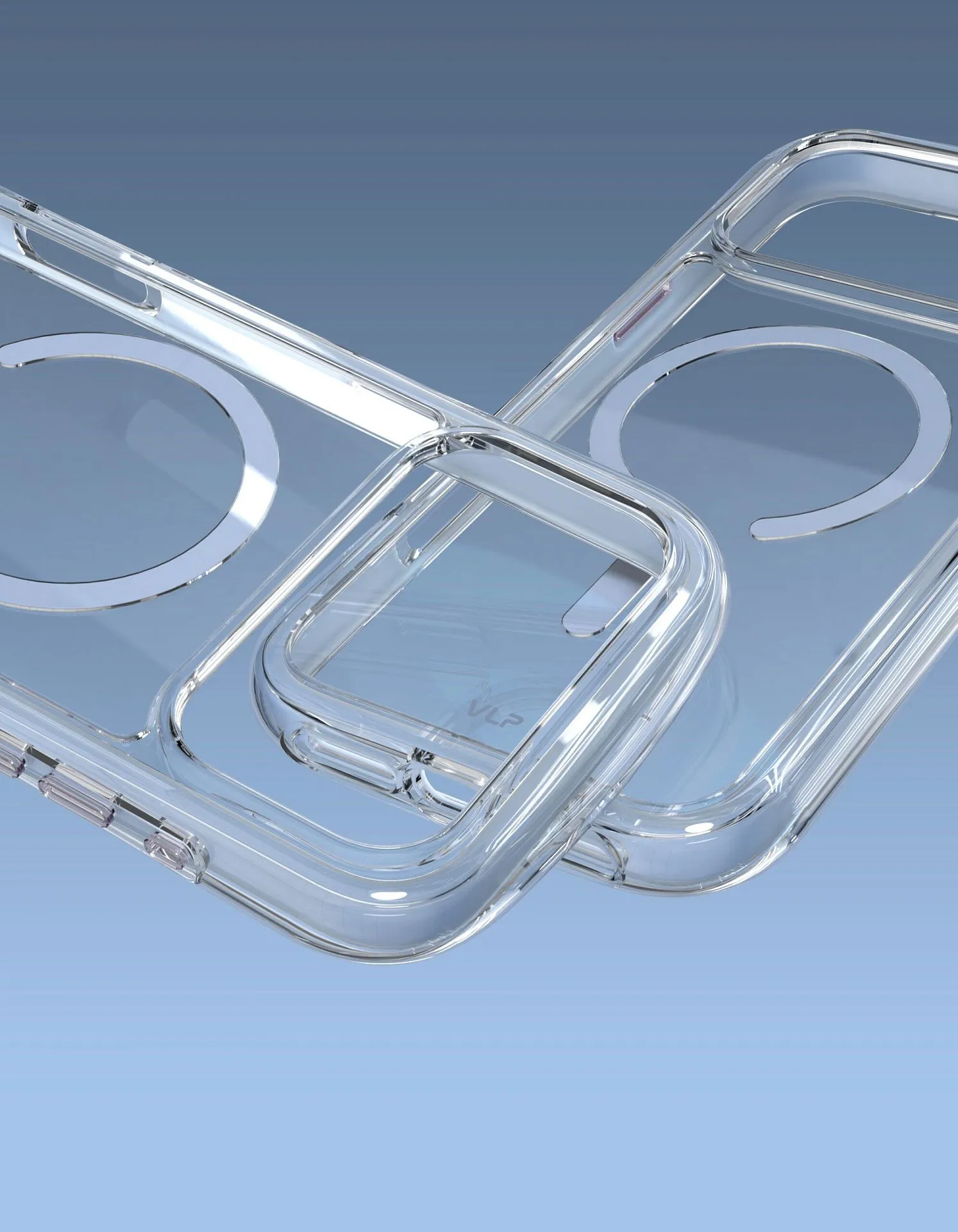 Чехол защитный VLP Bubble Case с MagSafe для iPhone 18 Pro, голубойphoto7