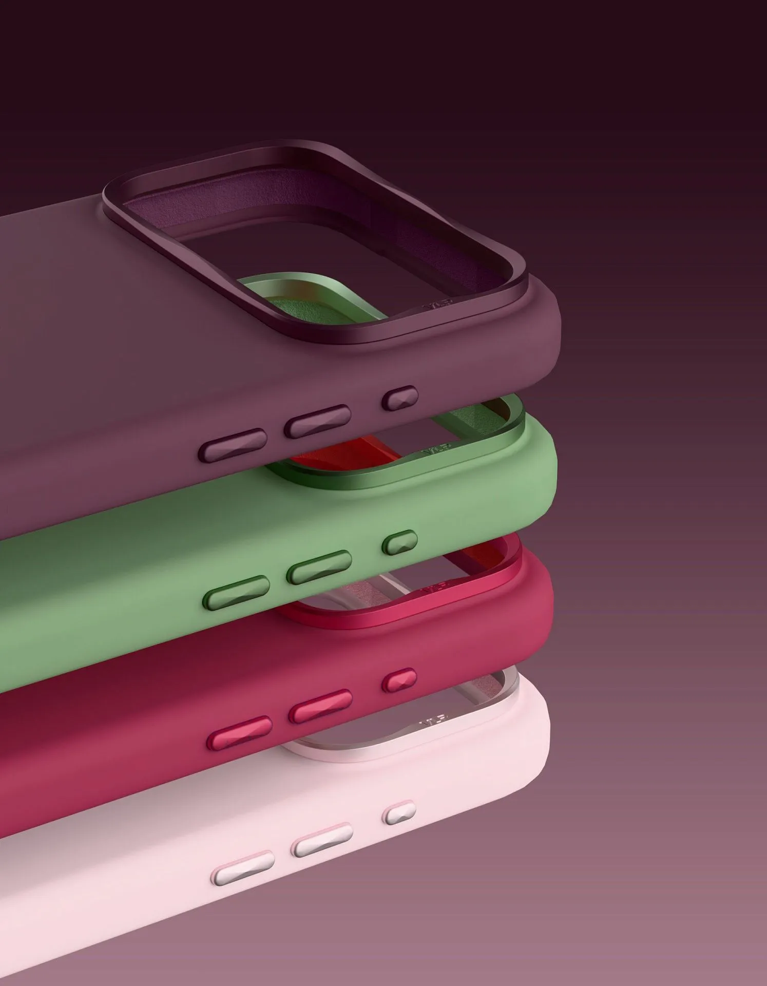 Чехол защитный VLP Aster Pro Case с MagSafe для iPhone 18 Pro Max, темно-вишневыйphoto4