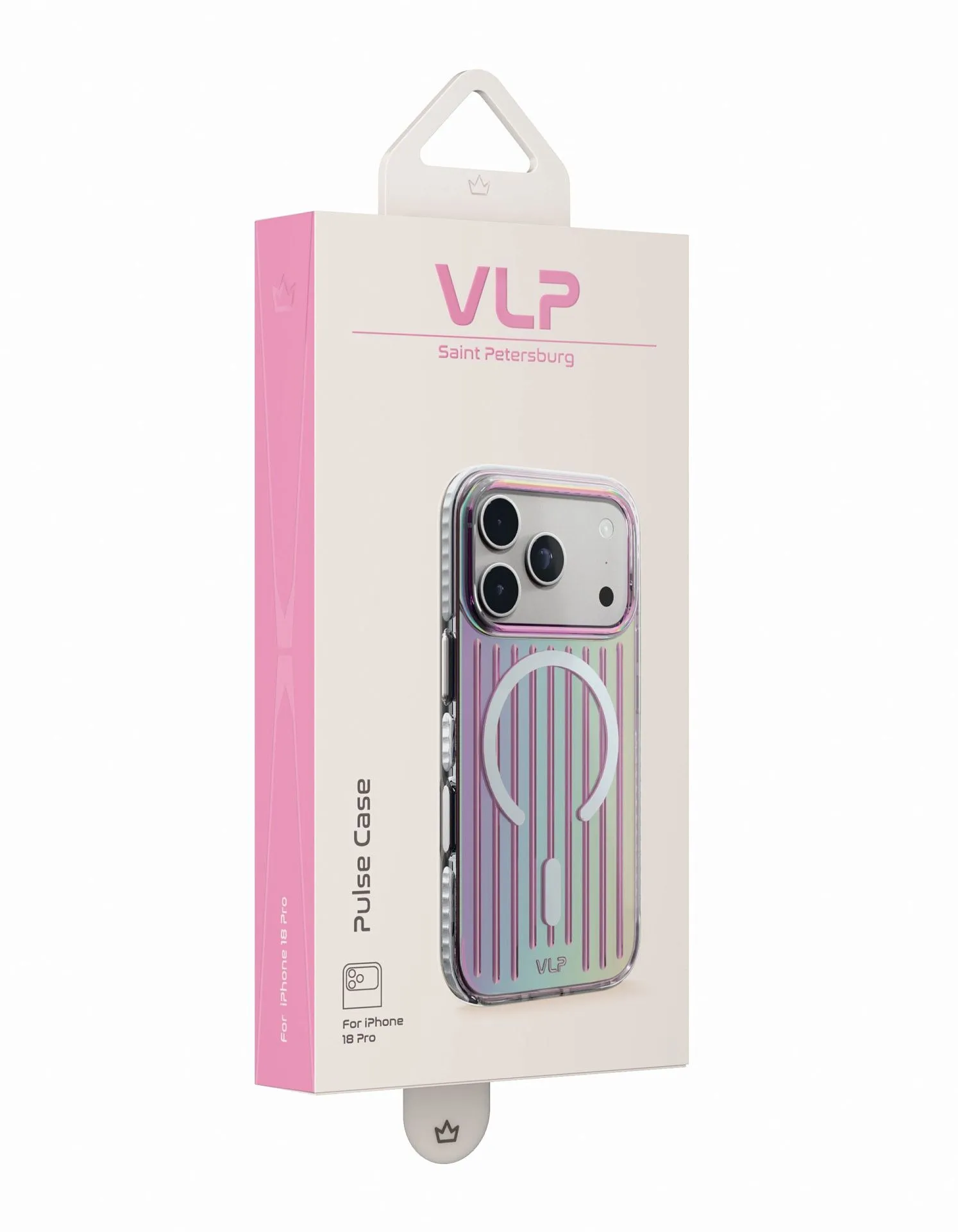 Чехол защитный VLP Pulse Case с MagSafe для iPhone 18 Pro, перламутрphoto8