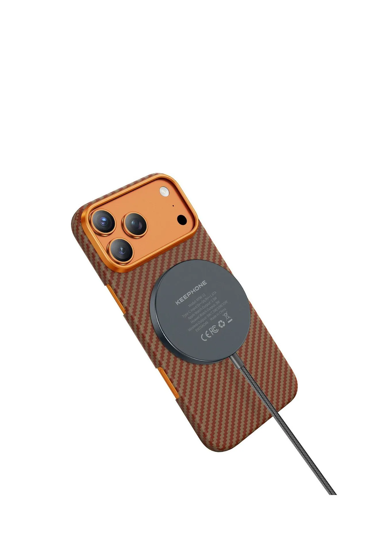 Чехол защитный KEEPHONE KEVLAR DIAGO для iPhone 17 Pro / iPhone 18 Pro, черныйphoto5