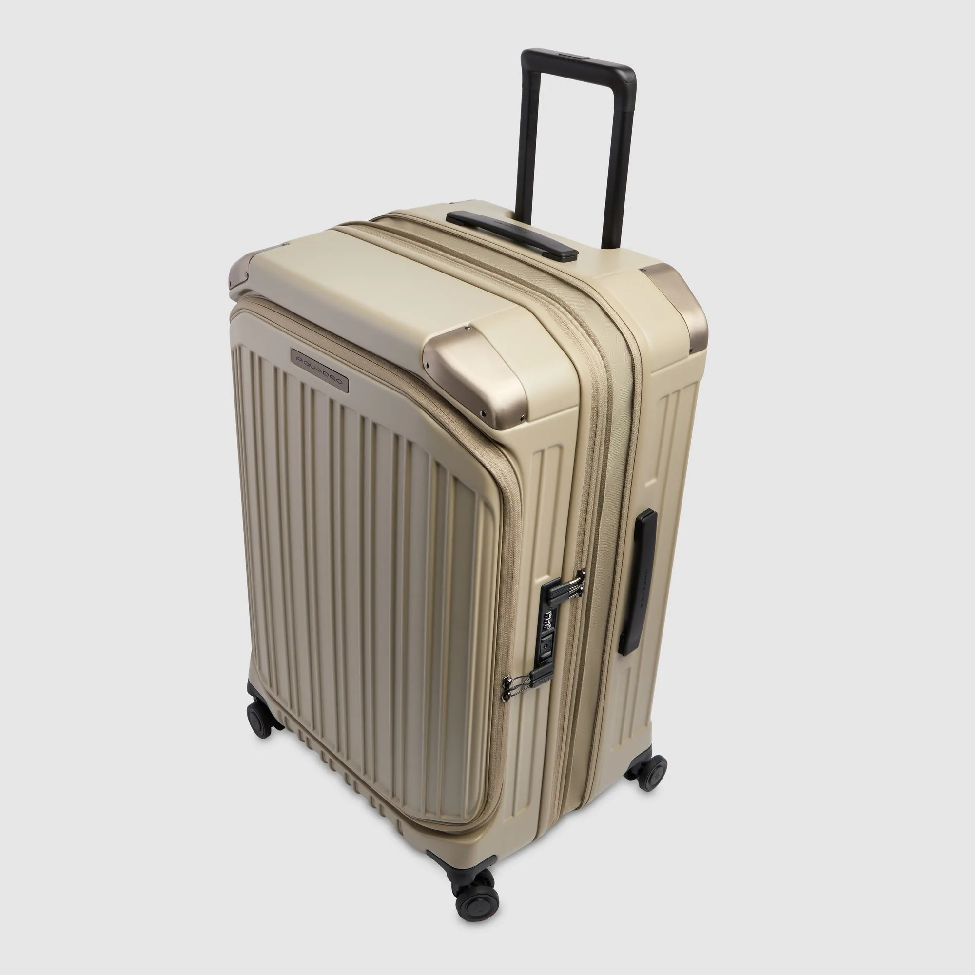 Расширяемый чемодан на 4 колёсах с двойным доступом Piquadro BV7246PQL/BEO, песочныйphoto6