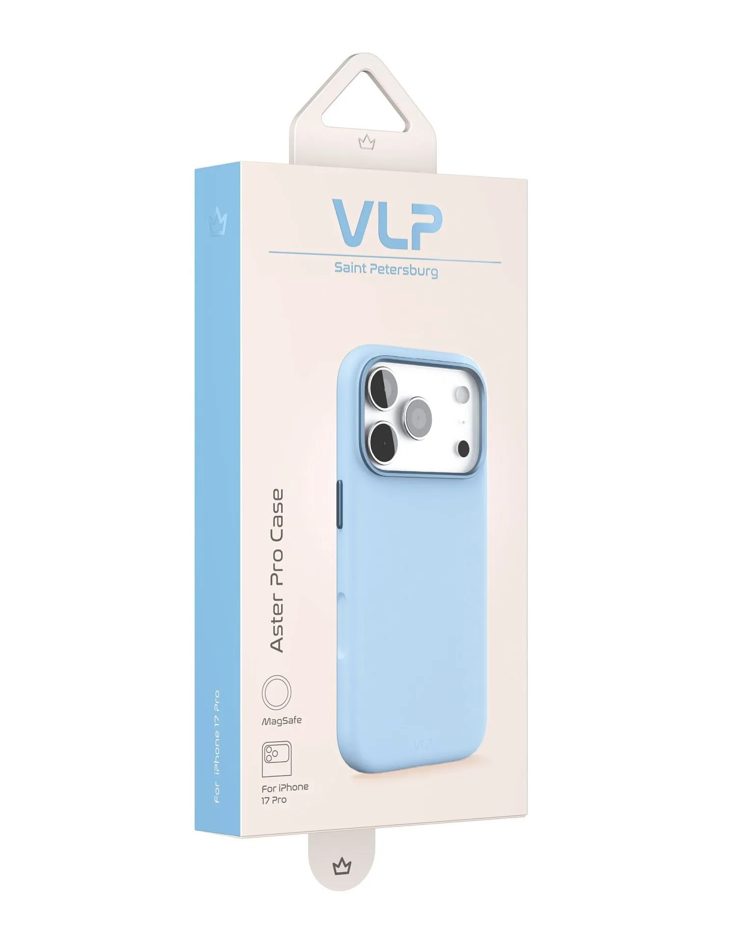 Чехол защитный VLP Aster Pro Case с MagSafe для iPhone 17 Pro, голубойphoto5