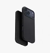 Чехол UNIQ Lino для iPhone 17 Pro Max, черный (Charcoal Grey)