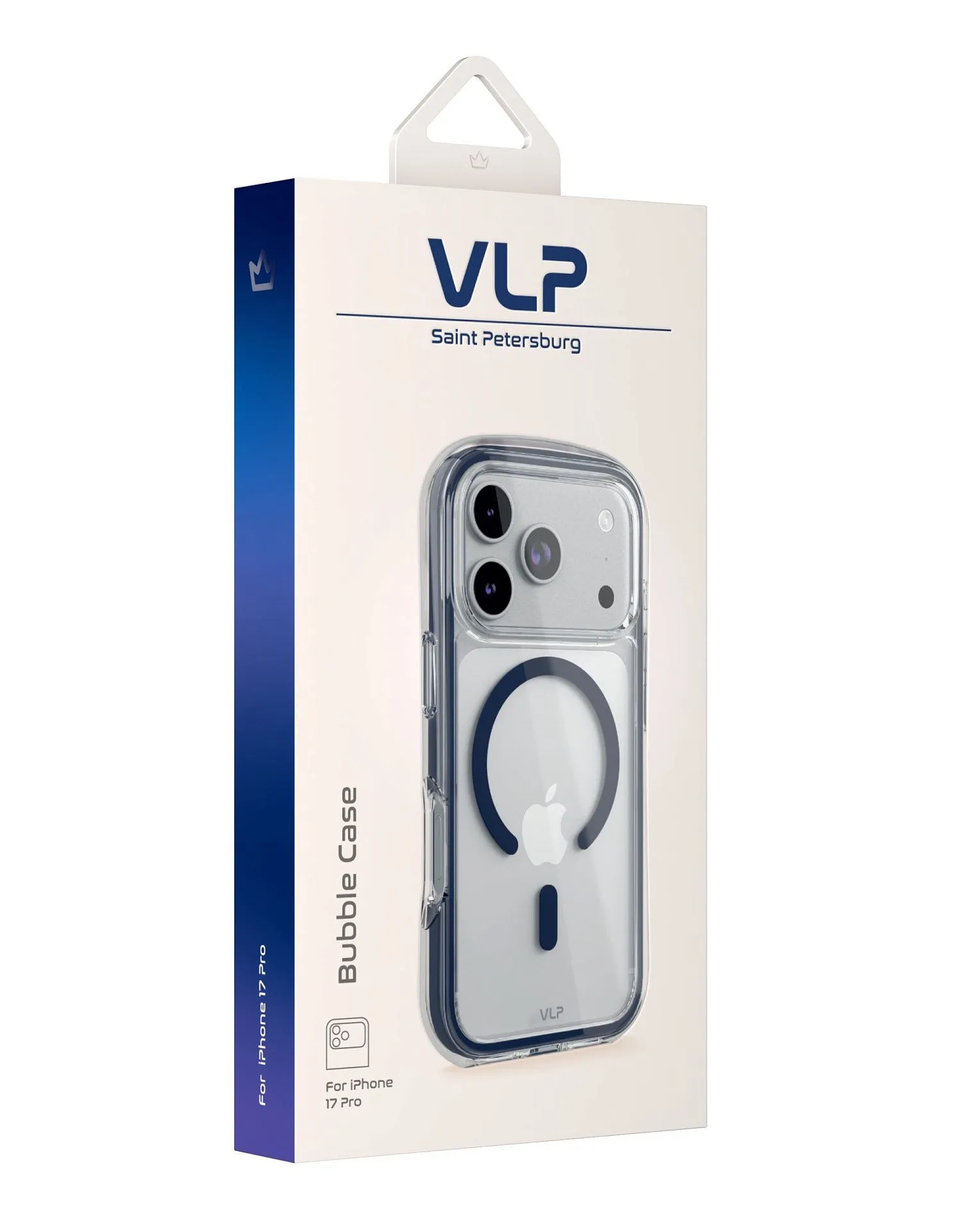 Чехол защитный VLP Bubble Case с MagSafe для iPhone 17 Pro, темно-синийphoto5