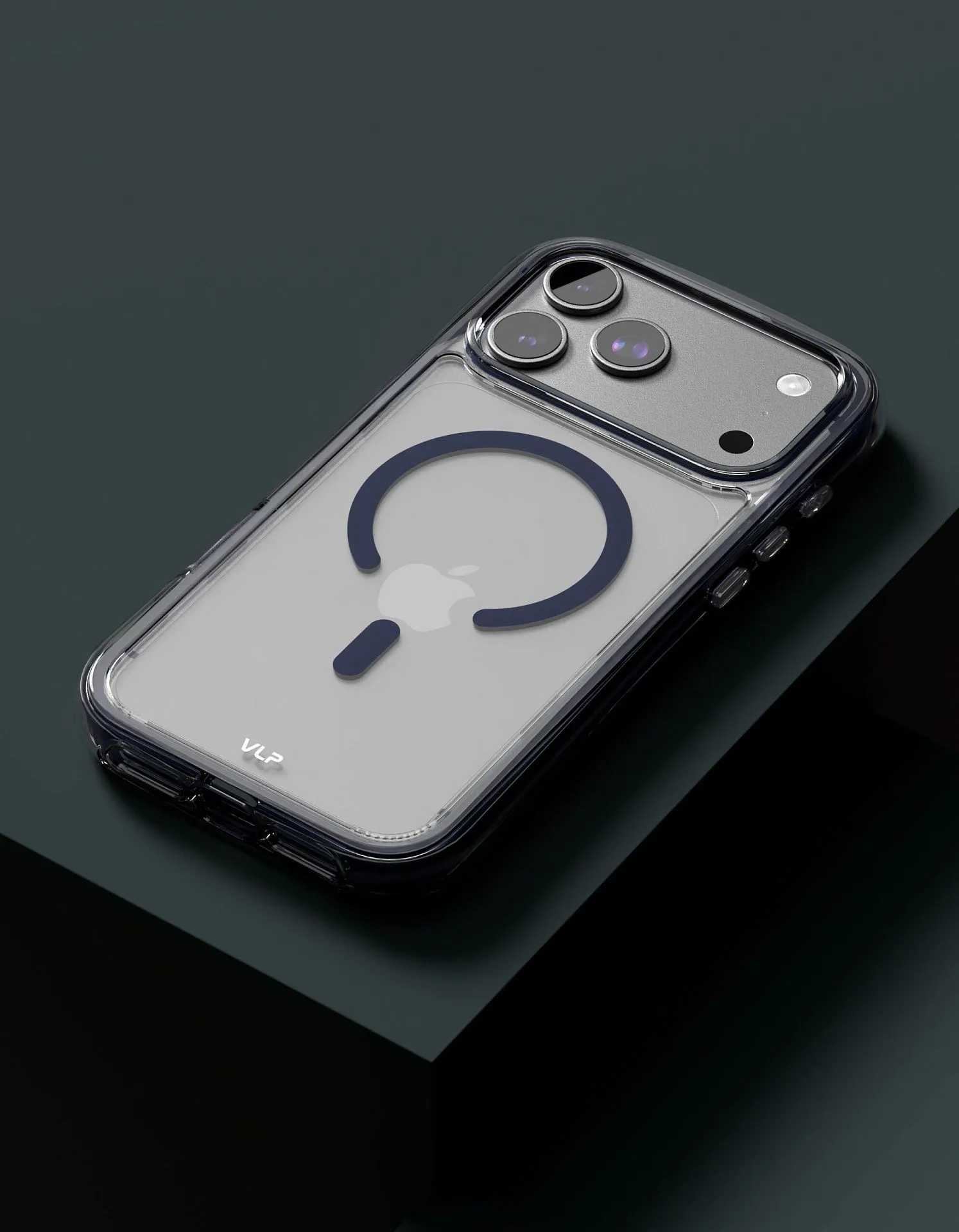 Чехол защитный VLP Bubble Case с MagSafe для iPhone 17 Pro Max, темно-синийphoto1