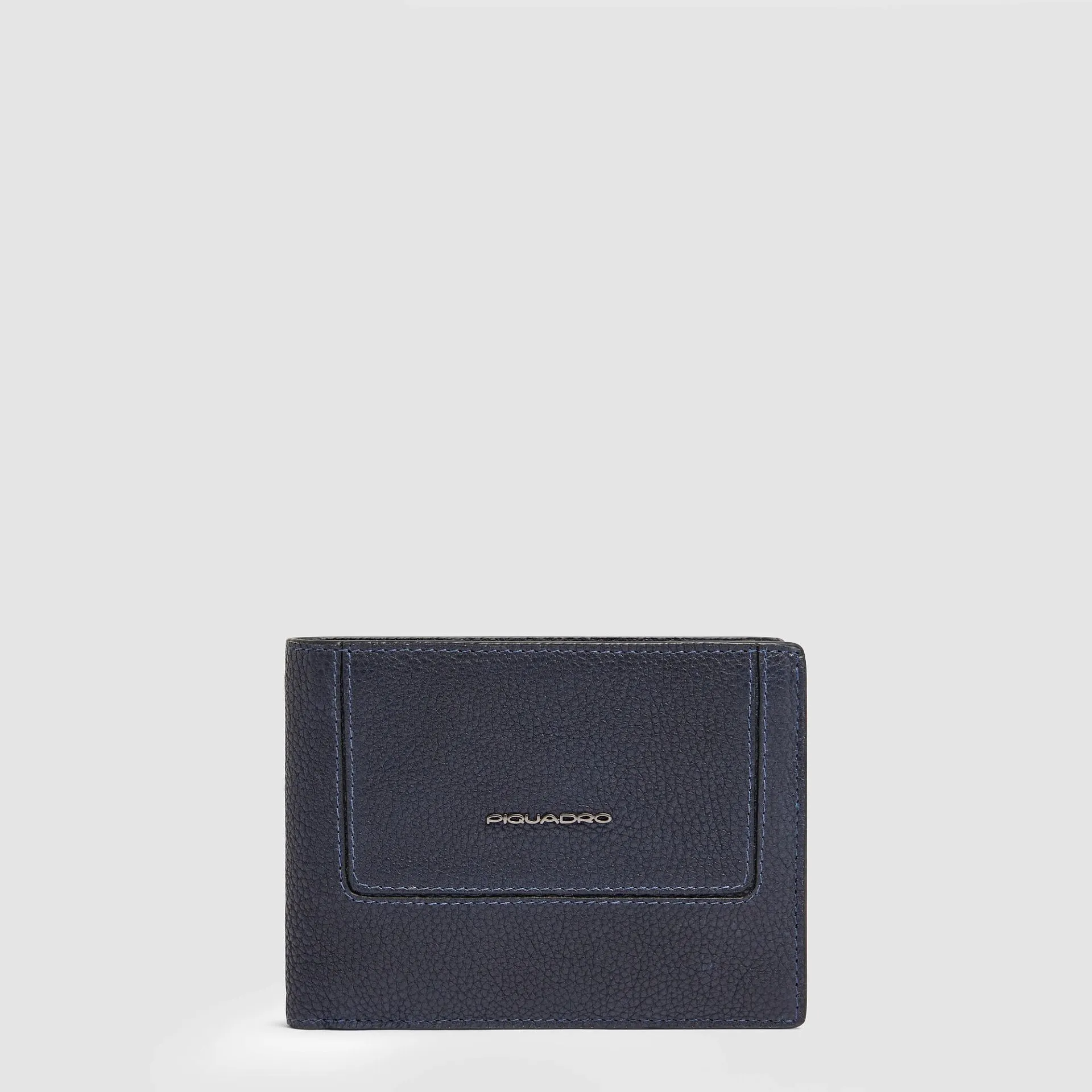 Мужское портмоне из кожи на 4 карты с RFID-защитой Piquadro PU257S146R/BLU, синийphoto0