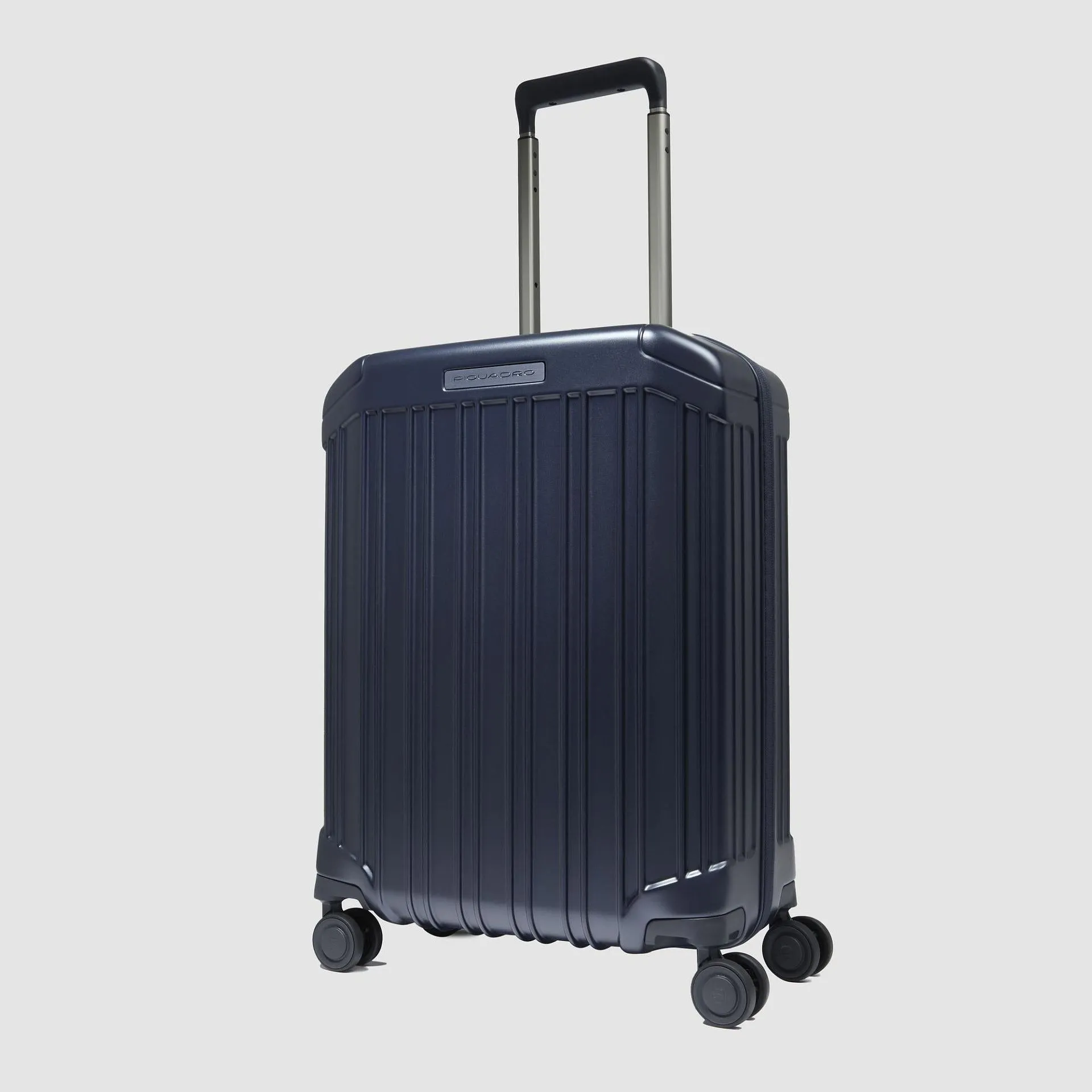 Жёсткий чемодан для ручной клади с замком TSA Piquadro BV4425PQL/BLUO, матовый синийphoto1