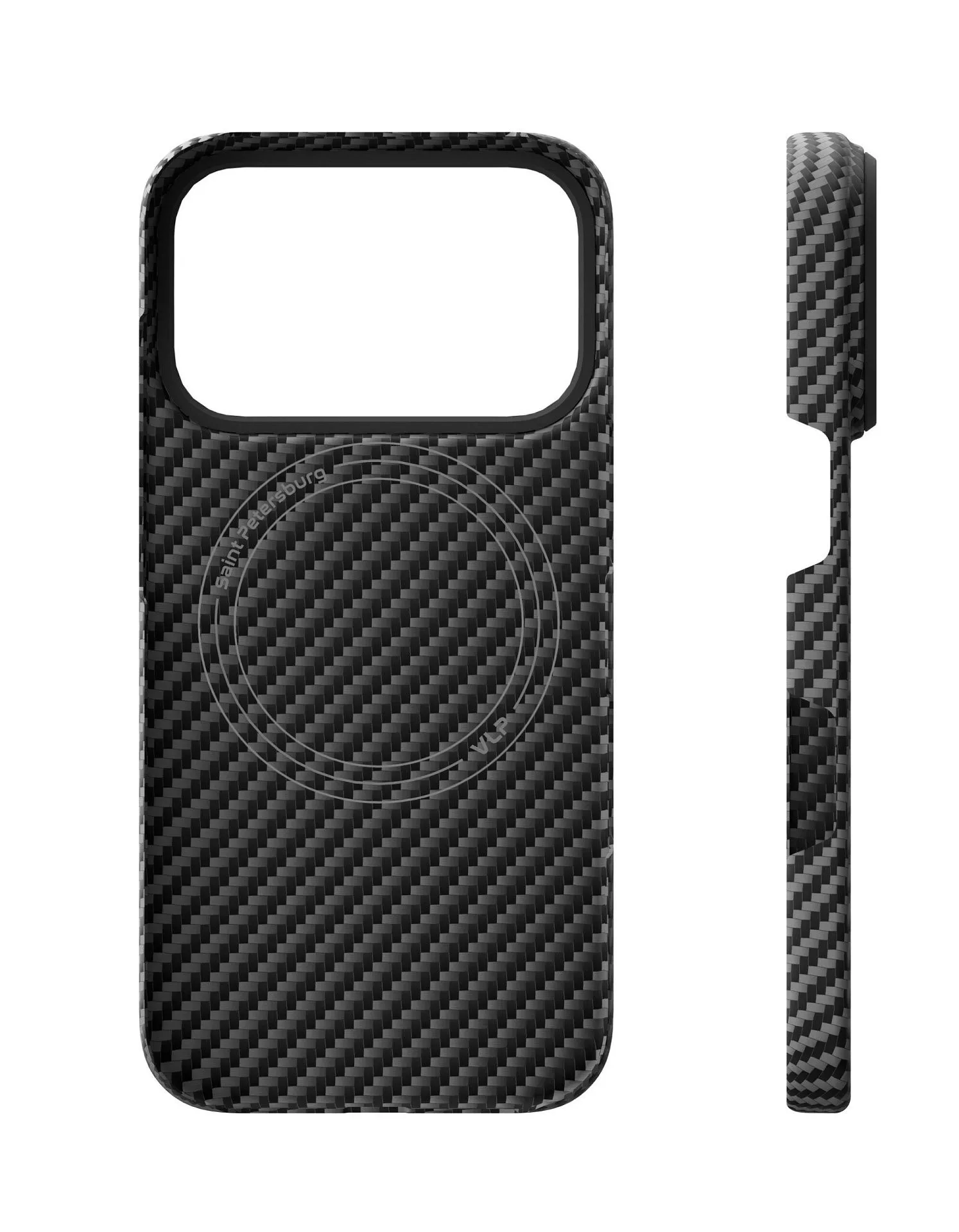 Чехол защитный VLP Kevlar Case с MagSafe для iPhone 17 Pro, черныйphoto2