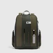 Кожаный рюкзак для ноутбука 14" с RFID-защитой Piquadro CA7164UB00/VEGR, зелёный