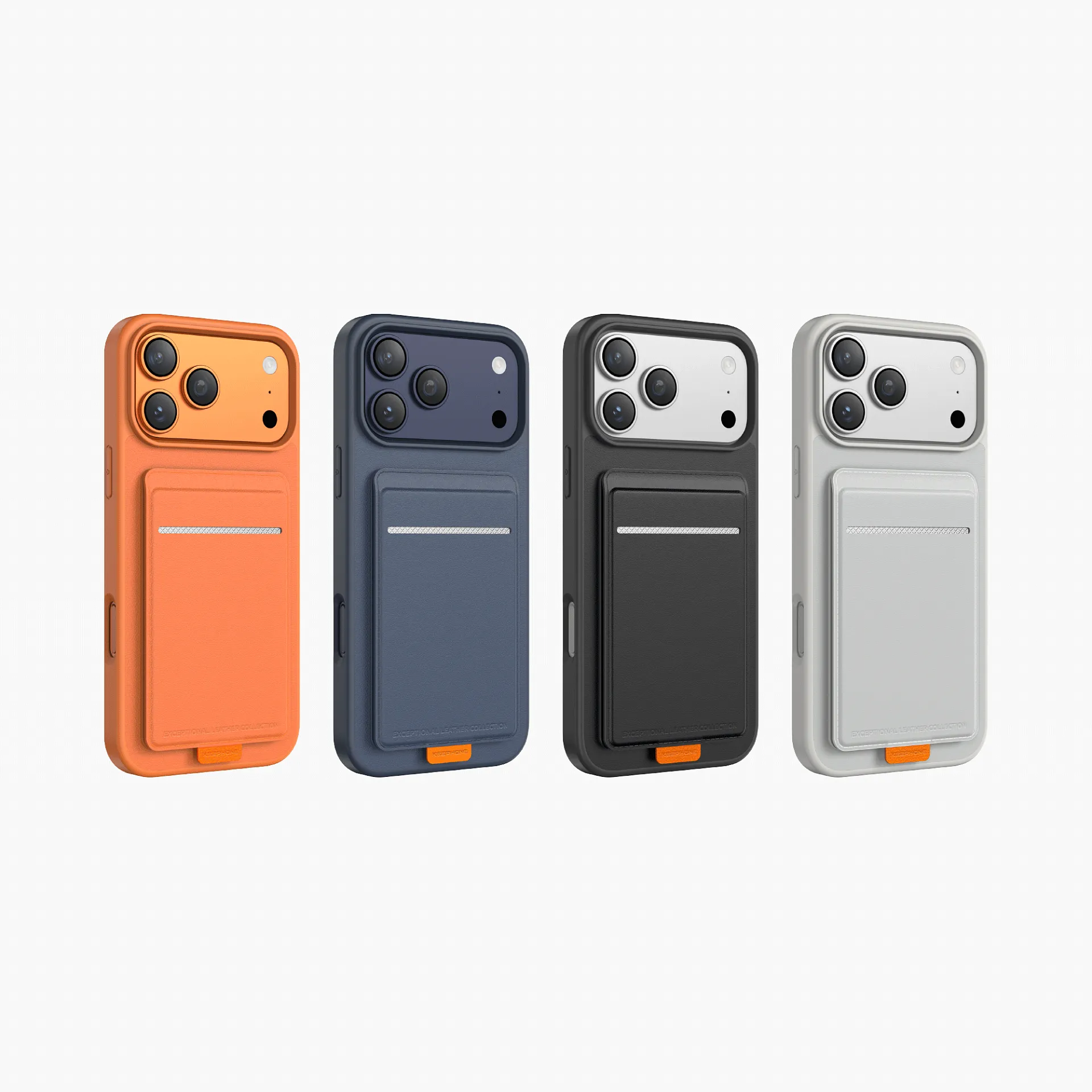 Чехол защитный KEEPHONE SUEDEA для iPhone 17 Pro / iPhone 18 Pro, серыйphoto3