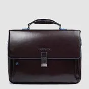 Кожаный портфель с расширением объёма для ноутбука 15" Piquadro CA3111B2/MO, коричневый