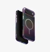 Чехол UNIQ Iridescia для iPhone Air, голографический темный (Midnight Quartz)