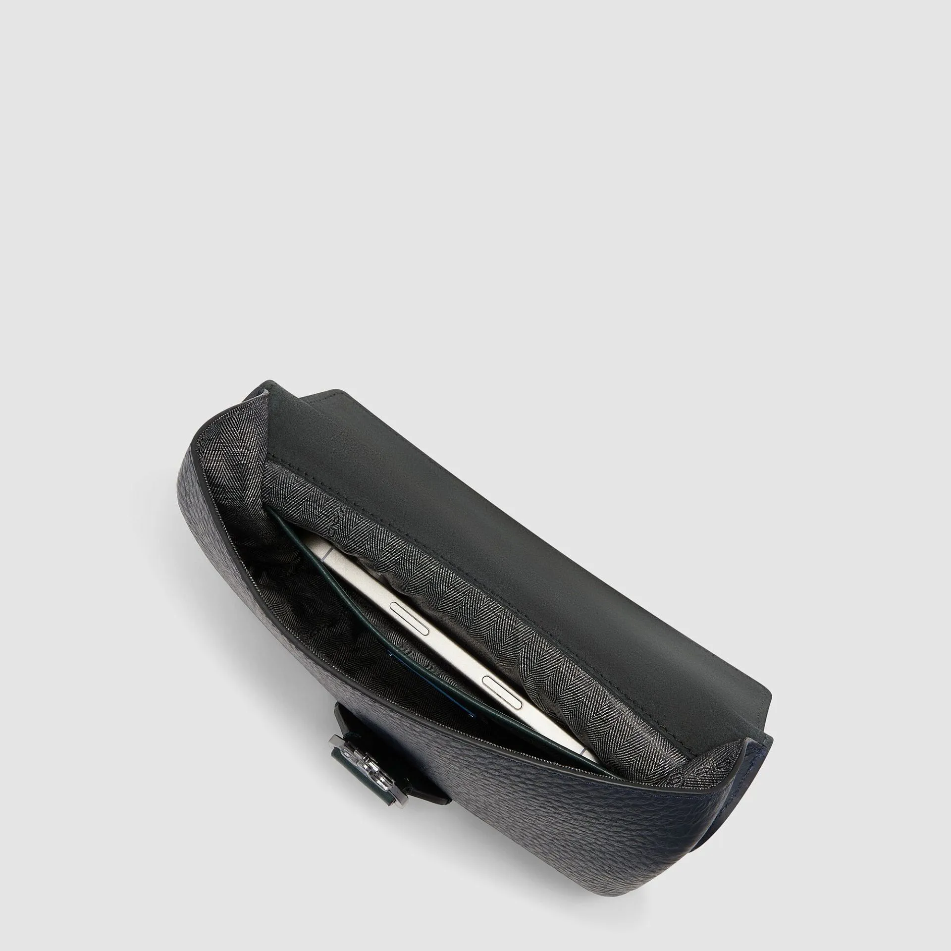 Мужской кожаный клатч со съёмным ремешком на запястье Piquadro CA7261W151/BLUVE, синийphoto3