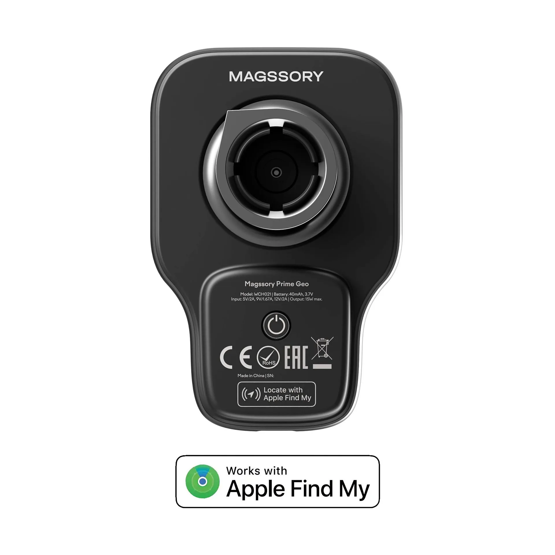 Автомобильный комплект magssory prime geo для apple, с магнитами и совместимый с find my и magsafe, полночь  (без витого кабеля)photo4