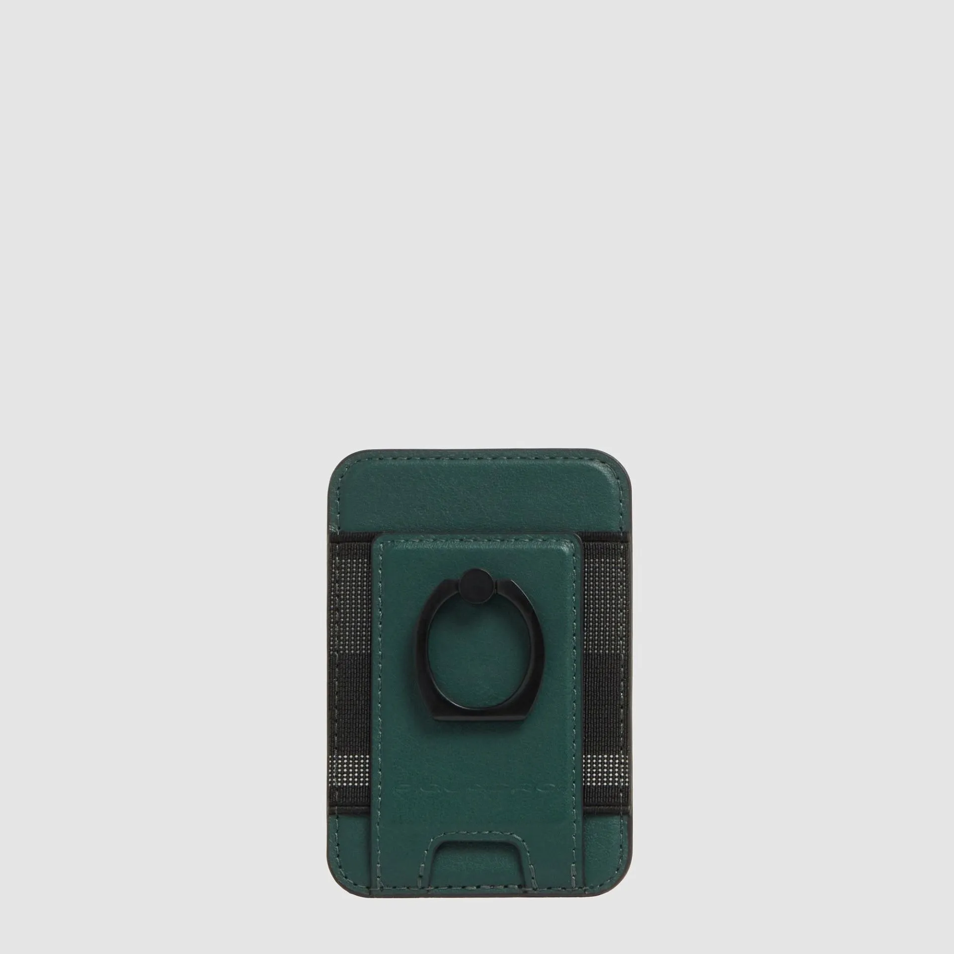 Кожаный картхолдер MagSafe с кольцом-подставкой Piquadro PP7284S145R/VE, зелёныйphoto0
