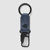 Кожаный брелок для ключей с карабином Russel Piquadro PC6846W137/BLU, синий
