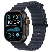 Apple Watch Ultra 2024 GPS + Cellular, 49 мм корпус из титана цвета Черный титан, ремешок Ocean темно-синего цвета
