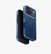 Чехол UNIQ Clario для iPhone 17 Pro, синий (Royal Blue)