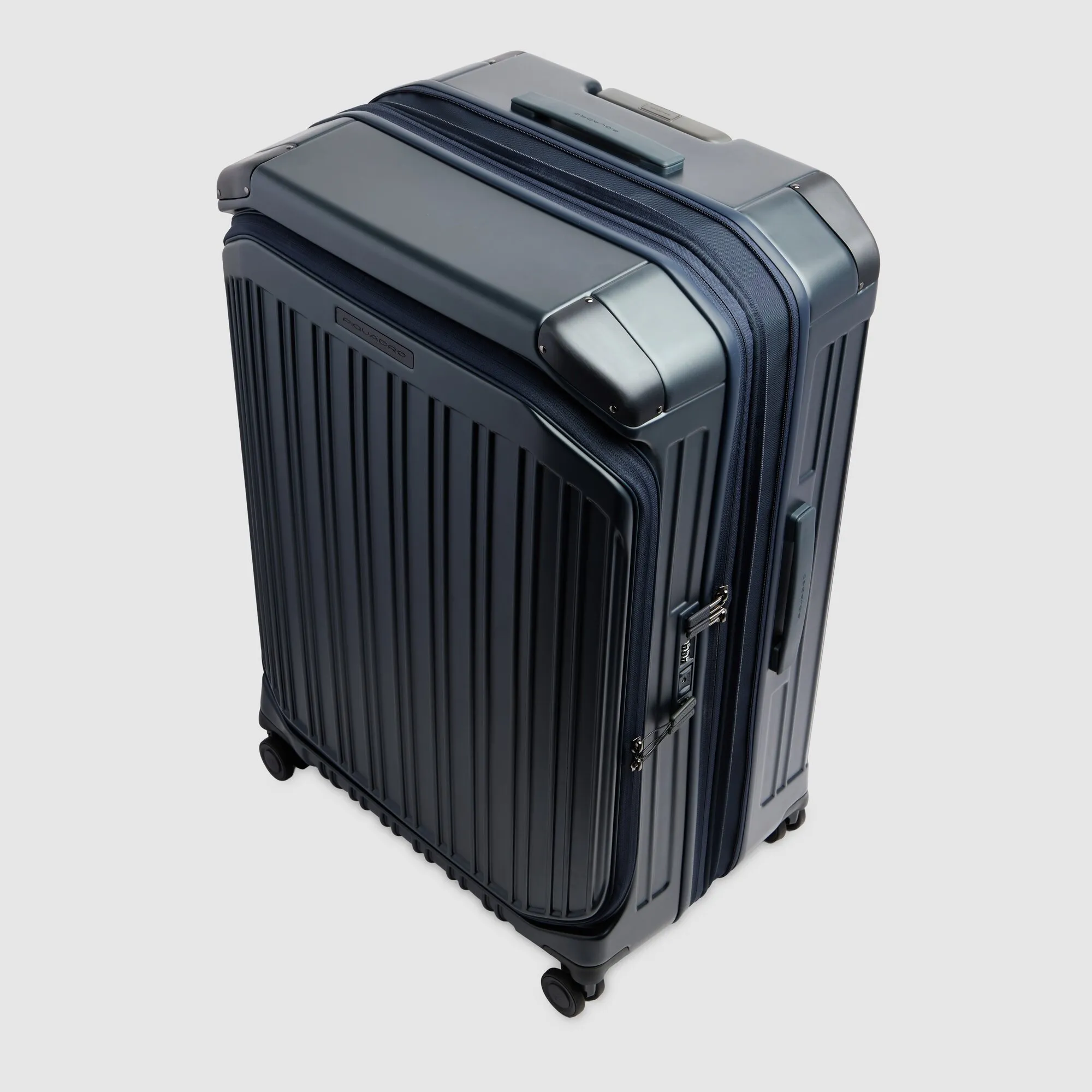 Большой чемодан из поликарбоната с расширением Piquadro BV7247PQL/BLUO, синийphoto8