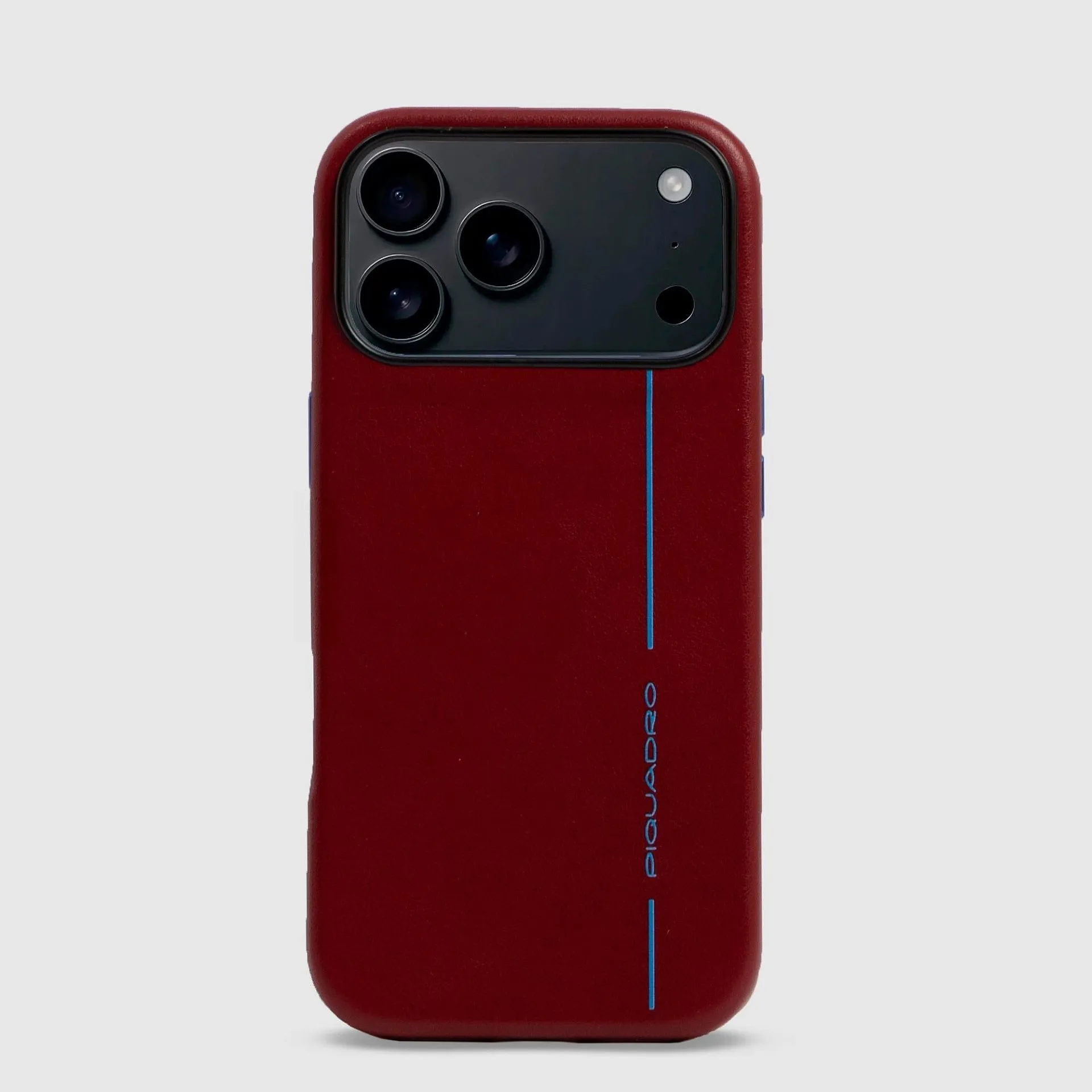 Кожаный чехол MagSafe для iPhone 17 Pro Max 6,9" Piquadro AC7105B2/R, красныйphoto0