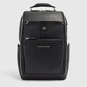 Кожаный рюкзак для ноутбука 15,6" с RFID-защитой Piquadro CA7159W144/N, чёрный