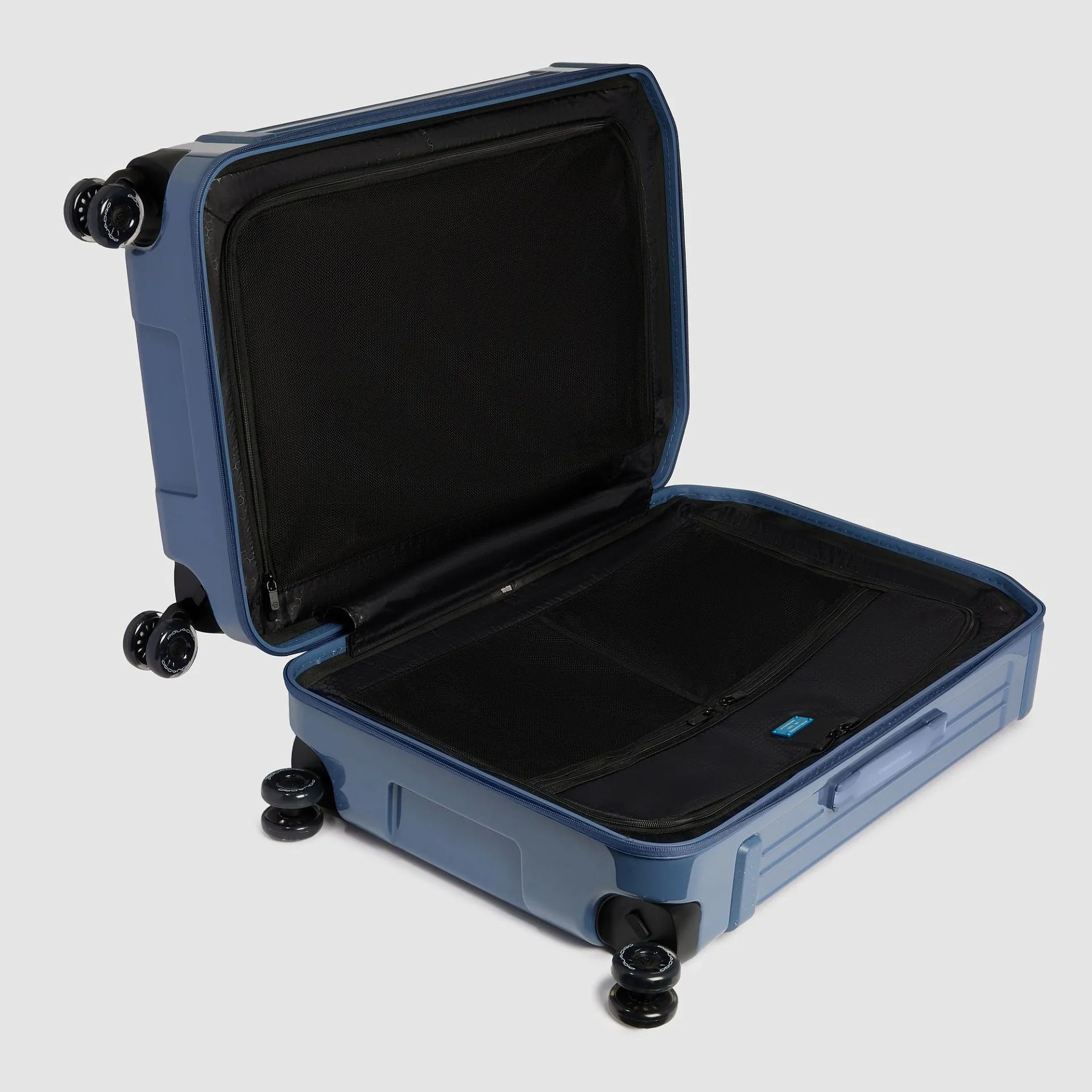 Чемодан средний расширяемый на 4 колёсах, замок TSA Piquadro BV4427POP/AV, синийphoto3