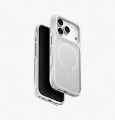 Чехол UNIQ Veren для iPhone 18 Pro, серый (chalk frost)