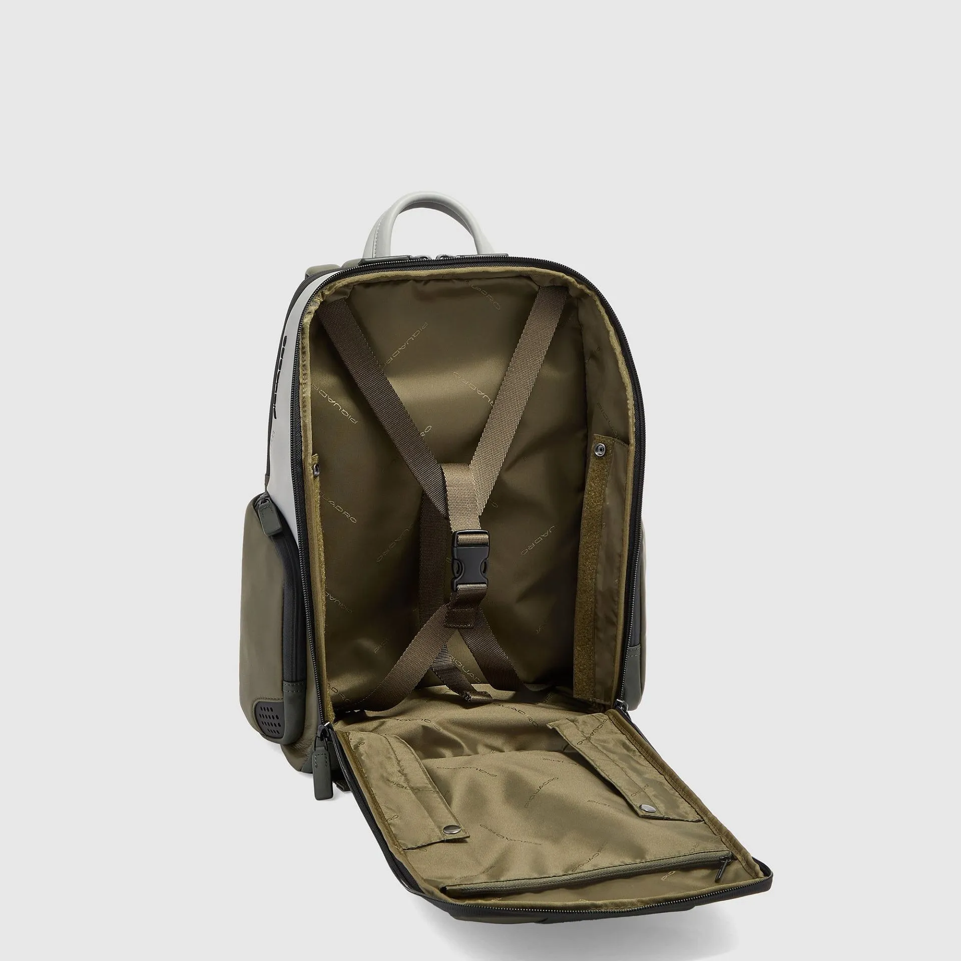 Кожаный рюкзак для ноутбука 14" с RFID-защитой Piquadro CA7164UB00/VEGR, зелёныйphoto7