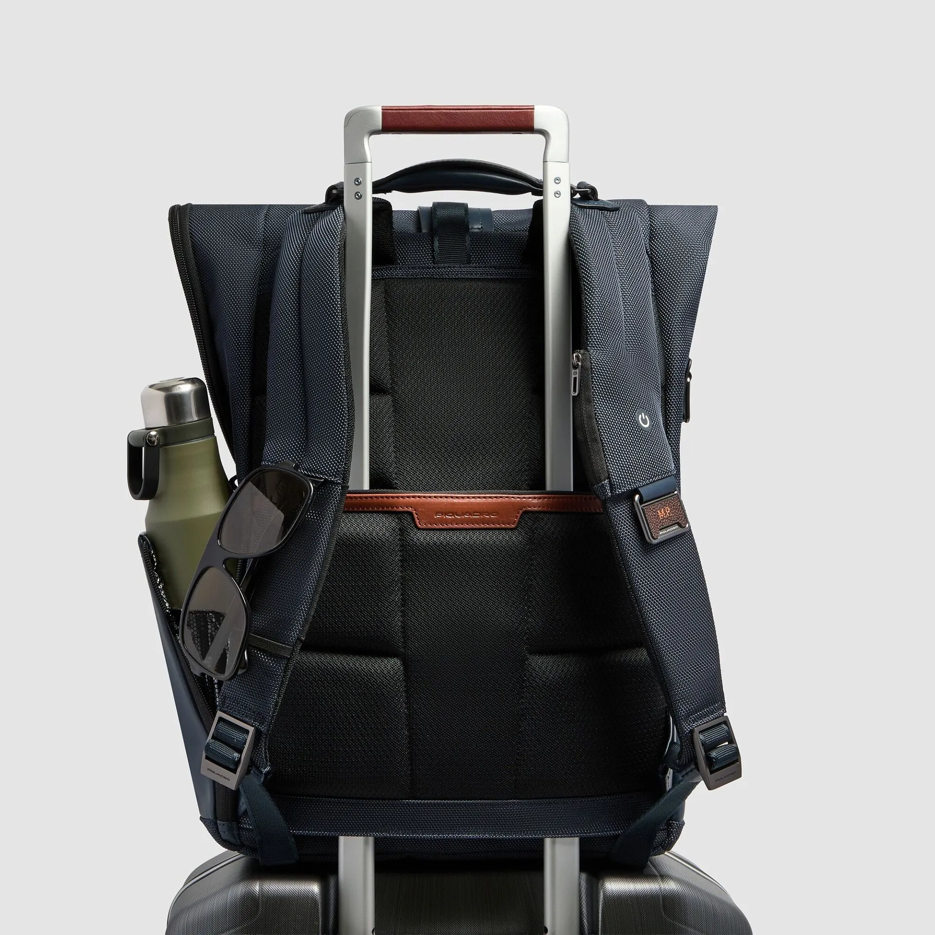 Рюкзак roll-top для ноутбука 15,6" с сеткой для шлема Piquadro CA7280W150/BLU, синийphoto2