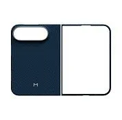 Чехол Magssory Aramid Case для iPhone 18 Pro Duo, пиксельный синий