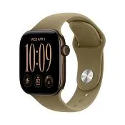 Apple Watch Series 12, 42 мм корпус из алюминия бронзового цвета, спортивный ремешок оливкового цвета