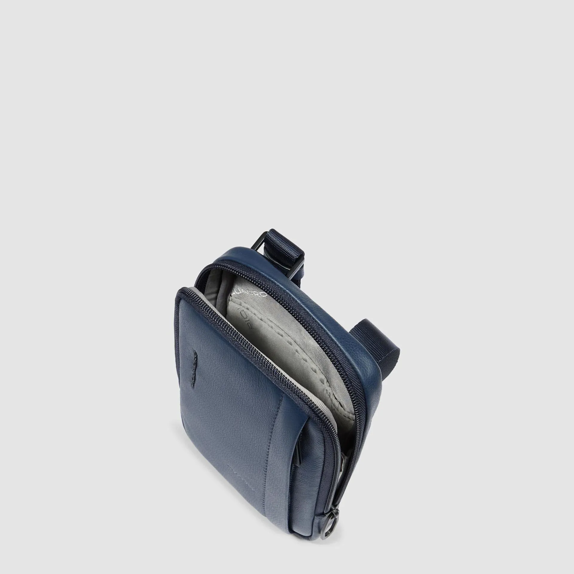 Кожаная сумка на шею для телефона с защитой RFID Piquadro AC6847W137R/BLU, синийphoto3