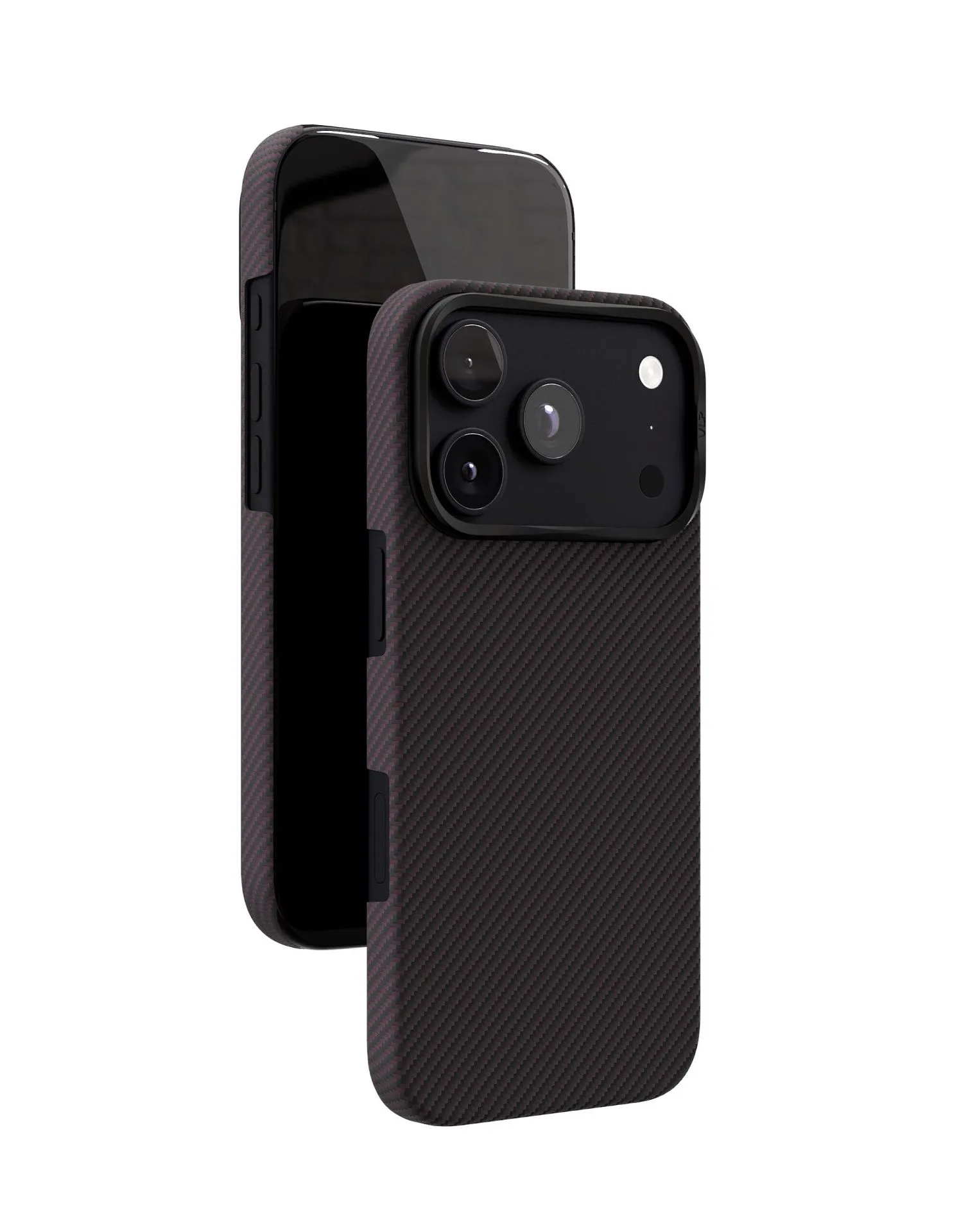 Чехол защитный VLP Kevlar Case с MagSafe для iPhone 18 Pro, темно-вишневыйphoto7