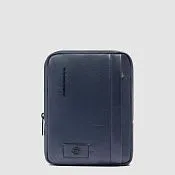 Кожаная сумка через плечо для iPad mini с RFID-защитой Piquadro CA3084W137/BLU, синий